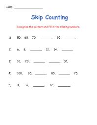 It's sequential, covering numbers 0 through 70. Skip Counting Interactive Worksheet