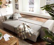 Bei amazon gibt es bislang eine bewertung für das sofa. Big Sofa Xxl Marbeya 290x110 Cm Hellgrau Mit Schlaffunktion Hocker Delife Eu