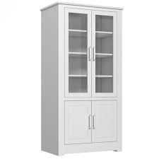 Product titlehomestar miranda cabinet in white paint finish. Portland Extra Tall Display Cabinet