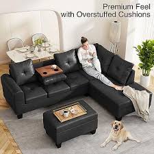 awqm upholstered sectional sofa w
