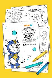 Discover all our printable coloring pages, to print or download for free ! Sea Patrol Coloring Pack Nickelodeon Parents