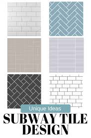 creative subway tile patterns for
