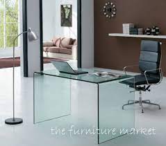 glass desk office office furniture