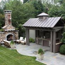 For smaller spaces, try one of the projects with just a sink and prep counter for you to mix drinks or put the finishing touches on your food. 20 Best Covered Outdoor Kitchens Ideas In 2021 Backyard Backyard Patio Pergola