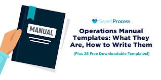Operations Manual Templates What They