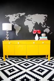 Painted Wall Mural And Dresser Love