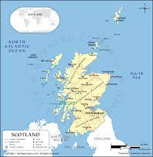 scotland map hd