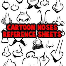 Nose is one of the main essential features of a this is a general nose which can be of both male and female, so you can use anywhere as per your requirement. Cartoon Noses Reference Sheets And Examples For Drawing Practice How To Draw Step By Step Drawing Tutorials