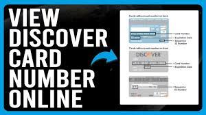 how to view discover card number