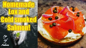 homemade lox and cold smoked salmon
