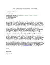 Engineering Summer Internship Cover Letter Sample   Mediafoxstudio com 
