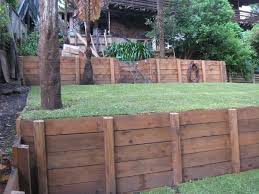 Wood Retaining Wall Garden Retaining Wall