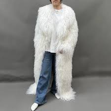 Luxury Mongolian Lamb Fur Coats For
