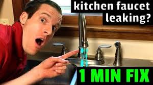 easy fix kitchen faucet leaking how