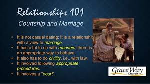 Courtship and marriage are zeniths of development in the last twenty years. Relationships 101 Biblical Courtship And Marriage