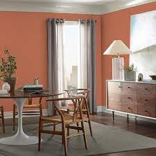 Behr 6 1 2 In X 6 1 2 In Mq1 28 Orange Flambe Matte Interior L And Stick Paint Color Sample Swatch