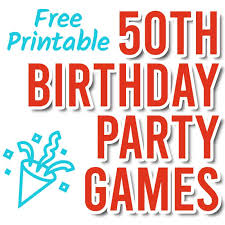 50th birthday party games free