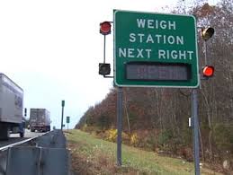 weigh stations on mass highways