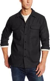 Pendleton Mens Long Sleeve Classic Fit Board Shirt Black