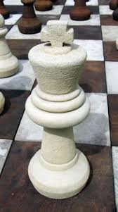 king chess piece stone ornament