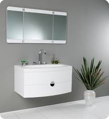 36 white modern bathroom vanity with