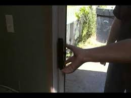 how to open a locked sliding glass door