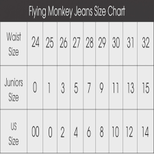 Silver Jeans Juniors Size Chart The Best Style Jeans