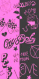 Lil Peep Tattoos Pink & Black ...