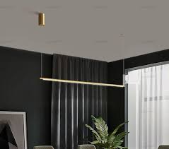 Modern Simple Strip Dining Room Lights Led Pendant Lamp Golden Luxury Designer Dining Table Hanging Lamps Office Light Fixture Llfa Discount Pendant Lights Modern Hanging Light Fixtures From Volvo Dh2010 176 76 Dhgate Com
