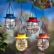Country Solar Hanging Lanterns The