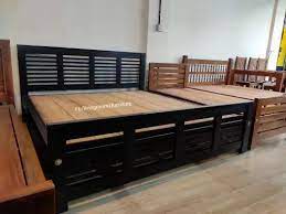 Lrf Modern Teak Wooden Bed Size King Size