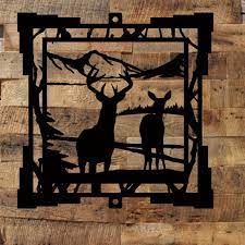Buy Deer Cub Metal Sign Cabin Wall Home