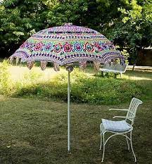 Garden Parasol Vintage Embroidered