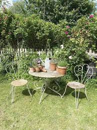 Vintage French Metal Garden Chairs