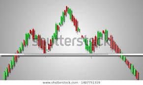 Head Shoulders Stock Chart Pattern 3d Stock Illustration