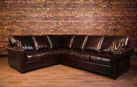 the houston grand leather sectional