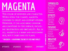 magenta color meaning the color