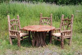 Outdoor Rustic Chairs Thrones Patio