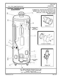Smith water products company5621 w. Commercial Water Heater Parts List Model Cof Ao Smith Water Heaters