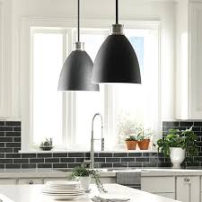 Sea Gull Lighting Varus 10 5 In W 1 Light Matte Black Metal Modern Industrial Pendant With Brushed Nickel Accent And White Inner Shade 6519901 962 The Home Depot