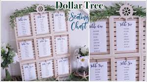 dollar tree wedding seating chart diy