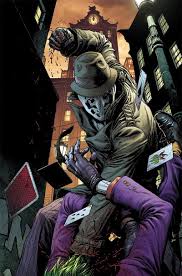 rorschach hits joker batman comic