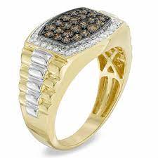 white diamond ring in 10k gold