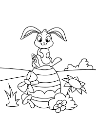 Supercoloring.com is a super fun for all ages: Easter Bunny And Big Egg Coloring Page Free Printable Coloring Pages For Kids