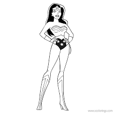 Let's fill these wonder woman coloring sheets to print with all the might you've got. Animated Wonder Woman Coloring Pages Of Justice League Xcolorings Com