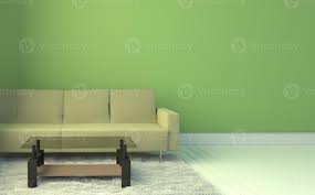 living room interior with yellow sofa