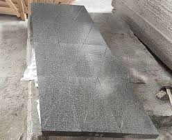 customized flamed finish granite pavers