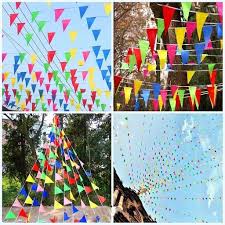 colorful pennant flags banner nylon