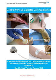central venous catheter care guidelines