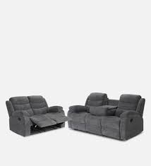 zerodha manual recliner sofa set